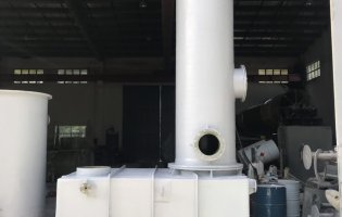 CHLORINE GAS TREATMENT SCRUBBER FOR CLEAN WATER SUPPLY PLANT
